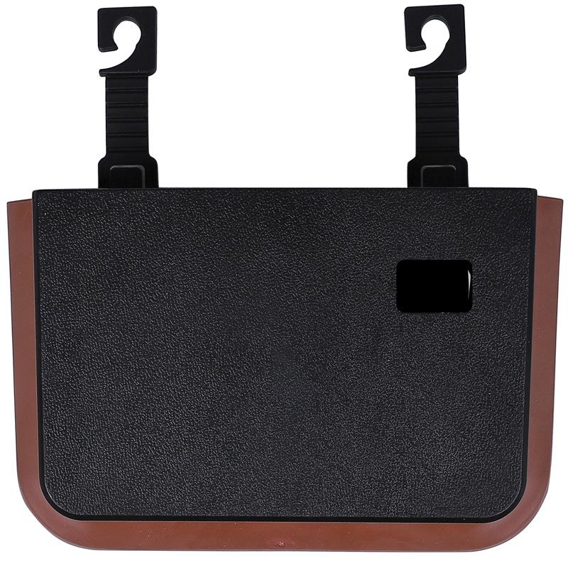 Car Trash Can Organizer Net For Storage Bag Auto Pocket Tablet Phone Glasses Protection Tray Back Table Rear Seat Cup Holder