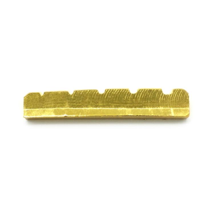 Pre-Slotted Brass Nuts Replacement Electric Brass Guitar Accessories Flat Bottom