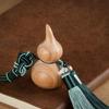 Natural Cypress Gourd Chinese Knot Tassel Decorative Pendant Suitable for Home Car, Backpack Decoration Characteristics Gift