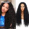 Black Women's Synthetic Wigs African Perverted Curly Wigs Long Deep Wave Wigs 28inch High Temperature Cosplay Wig Party