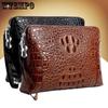 Сумка из крокодиловой кожи, мужской кожаный кошелек большой емкости, роскошная мужская сумка, сумка-папка, сумка-конверт, легкая роскошная сумка-клатч с паролем