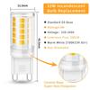 3/8Pack G9 Led Light Bulb 3W 220V Chandelier Light Corn Bulbs 6000K 2700K Non-dimmable G9 Base LED Lamp Replace 33W Halogen Lamp