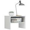 Nightstands (2 pcs) High Gloss White 40 x 30 x 30 cm Engineered Wood