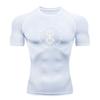 Men's Quick Dry Compression Athletic T-Shirt, Lightweight Br