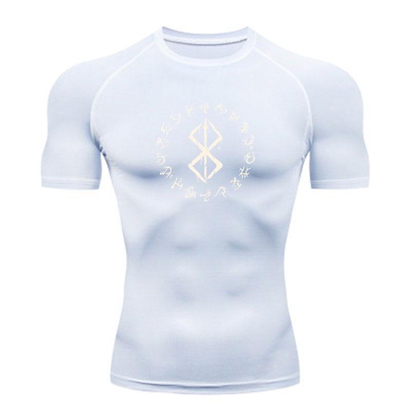 Men's Quick Dry Compression Athletic T-Shirt, Lightweight Br