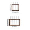 Wood Frame Test Tube Vases Transparent Glass Glass Planter Hydroponic Plants Container  Home Decor