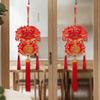 Lucky Bag Shape Chinese New Year Decoration Traditional Design With Tassel Spring Festival Pendants Three-Dimensional Widely Use
