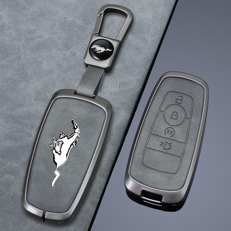 Чехол для ключа от электрокара Mustang Mach-E 2024 года выпуска: Высококачественная пряжка-ракушка для Ford Mustang.