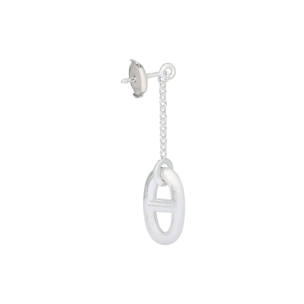 HERMES 925 Sterling Silver Earrings Women's Silver H108618B-00