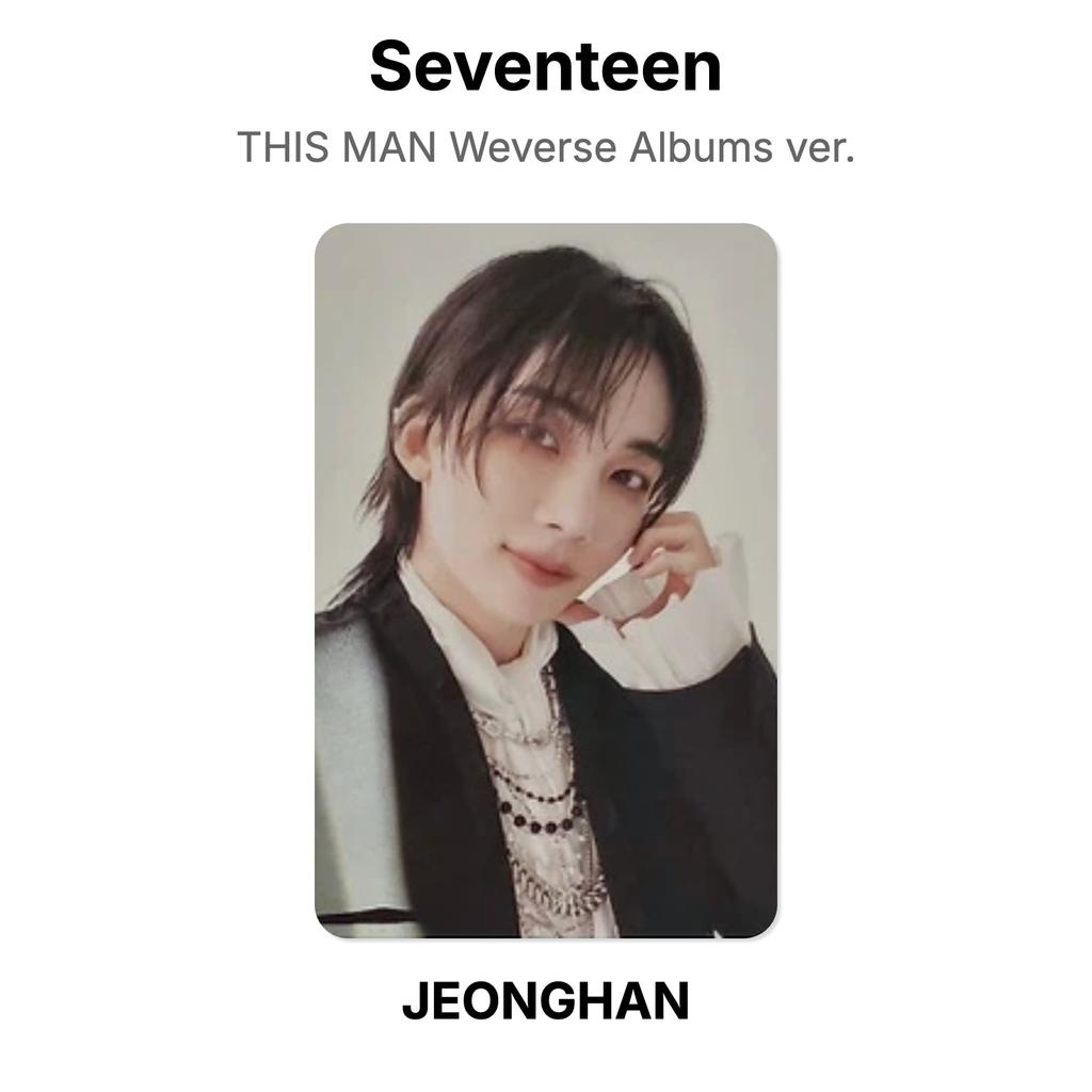 Seventeen ЭТОТ ЧЕЛОВЕК Верс альбомов Weverse. Официальная фотокарта