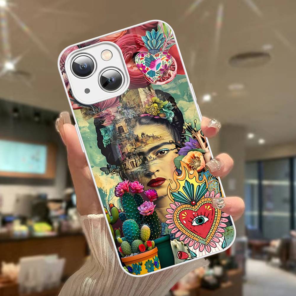 Fashion F-Frida K-KahlosS Tempered Glass For Iphone 14 13 12 11 Pro Mini XS MAX 14Plus X XS XR Fundas