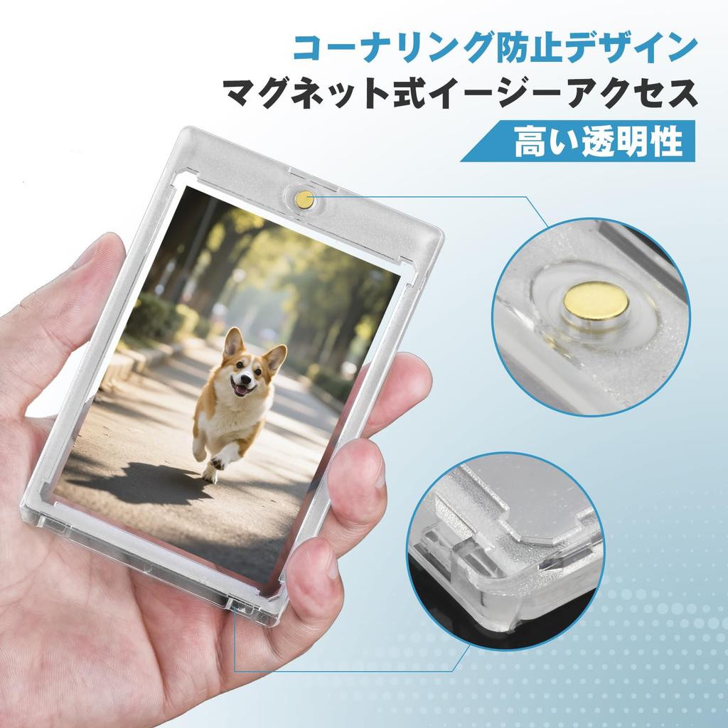 Магнитная карта FFOGG, УФ-прозрачная и ультрасовместимая с картами Pokemon и набором из 10 загрузчиков, загрузчик, 35pt, защита, защита, прозрачная,