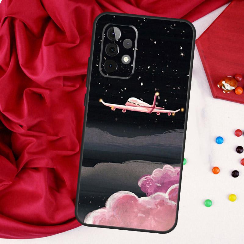 Черный Белый Луна Космос Астронавт Для Samsung Galaxy A26 A05 A06 A16 A54 A34 A14 A22 A32 A52 A55 A35 A15 A53 A13 A56 A36 Чехол