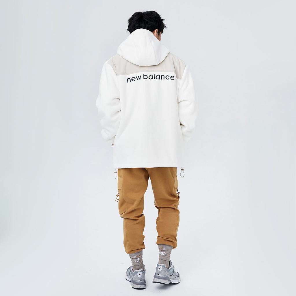 New Balance Вельветовые куртки Унисекс Слоновая кость С капюшоном Умеренные AMJ13383-MSU