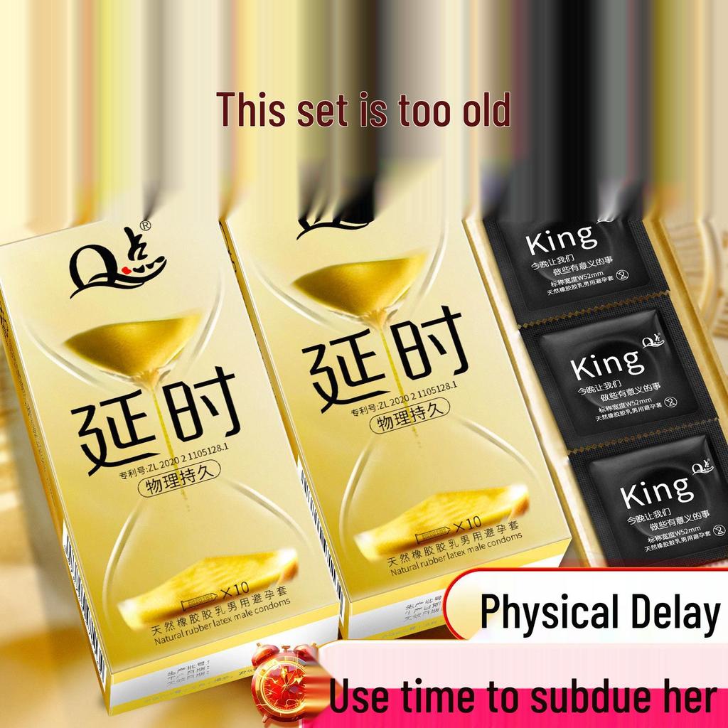 Q Point 369 Large Particle Thickened Desensitizing Condoms - Long-Lasting Delay for Men’s Safety by John Super Bird
