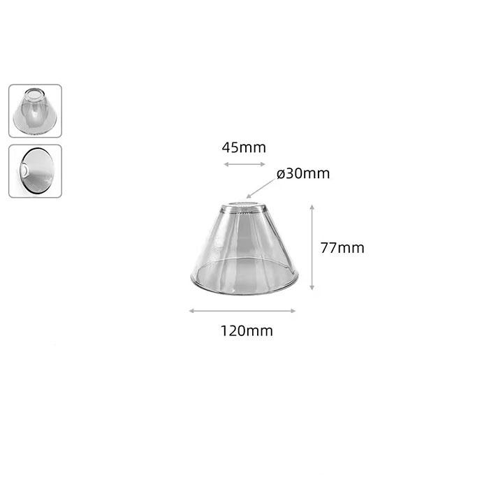 Прозрачный матовый абажур с отверстием 30 мм E14, сменный стеклянный абажур с отверстием 3 см зеленого и янтарного цвета для настенных светильников E12 Candle