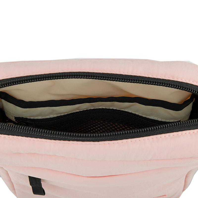 The North Face 6L Lightweight Portable Zippered Small Square Shoulder Crossbody Bag Outdoor Bag Women bags Nylon Cherry-Blossom-Pink 3VXQ-YXK
