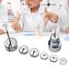 Slotted Mass with Hanger and Case Metal Slotted Weights Set Include 6 Weights Total 350g Precision Weight for Labs Use