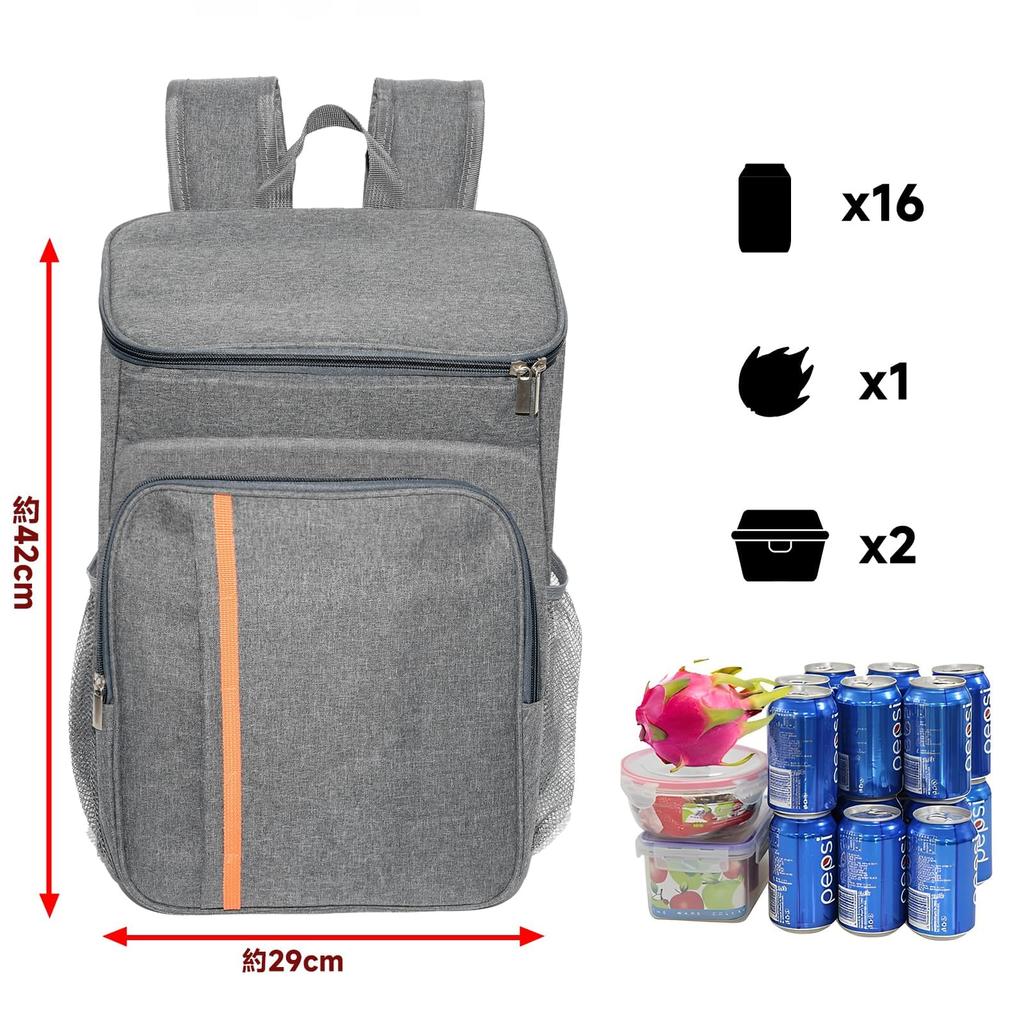 Leechatwin Insulated Cooler Warm and Cold Extra Thick Can Be Carried by Hand or Over the Ideal for Outdoor and Shopping Backpack, Box, Foldable,
