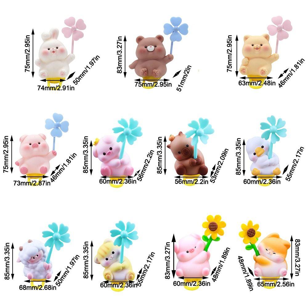 Capibara Animal Doll Windmill Decoration Cartoon Capibara Bicycle Handlebars Ornaments