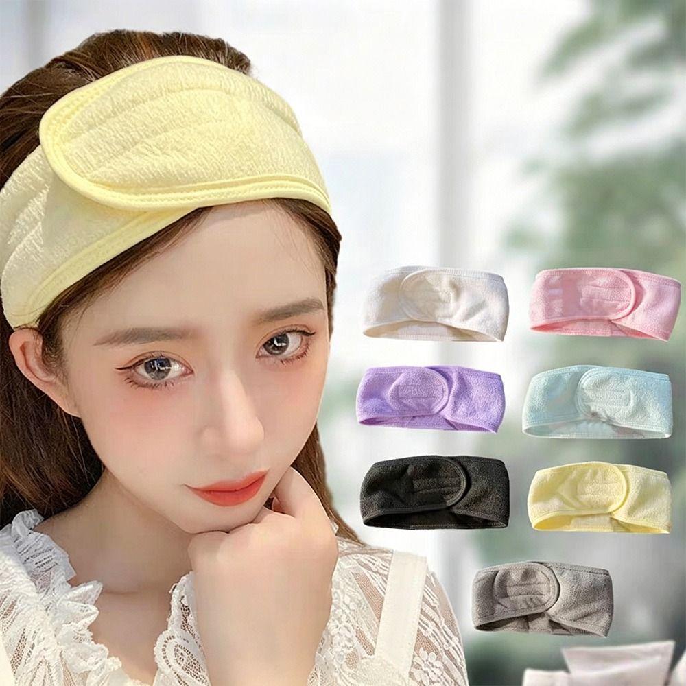 Non-slip Wide Hairband Stretchable Hair Band New Towel Headband Makeup