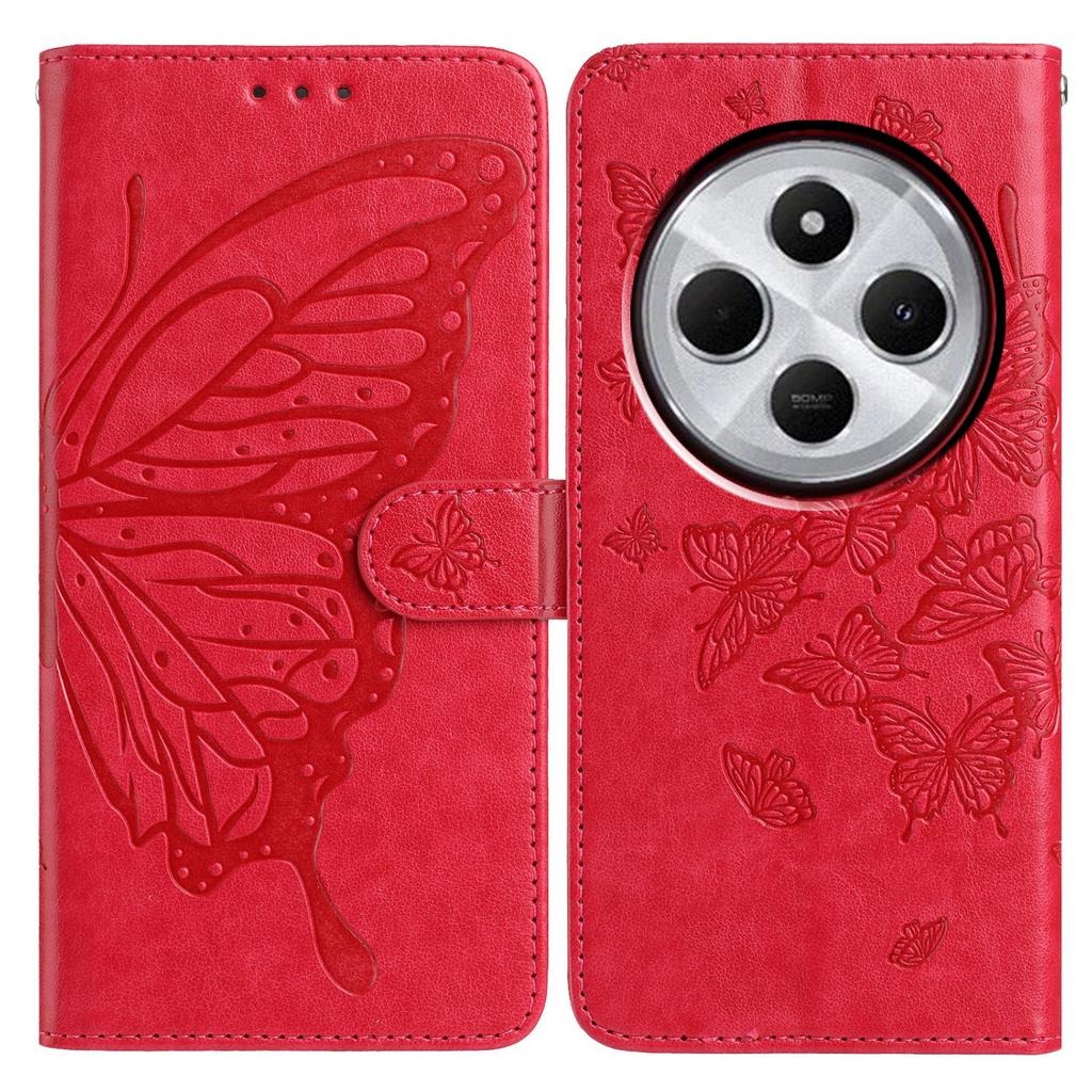 Чехол-кошелек для Xiaomi Redmi 14C 4G/14C 5G/14R 5G/A4 5G/A3 Pro 4G/Poco C75 4G/Poco M7 5G из ПУ кожи, чехол для телефона с ремешком