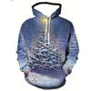 Men's Hooded Sweatshirt 3D Printing Fashion Spring Autumn Christmas New Fitness Abs Men Cross-border Europe and the United States