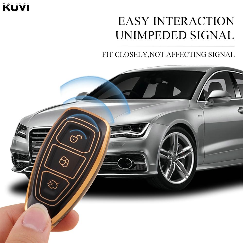 Новый ТПУ Чехол-Оболочка для Умного Ключа Автомобиля Для Ford Focus 3 4 St Mondeo Mk3 Mk4 Fiesta Fusion Kuga Ecosport Защитные Аксессуары для Брелока