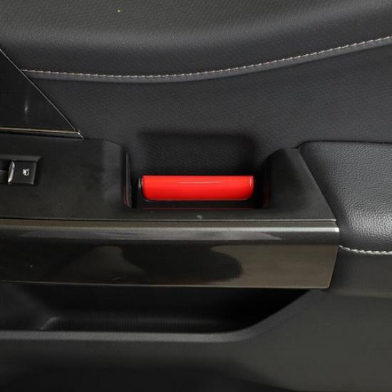 Fit For - Ford F150 F-150 ABS Red Interior Door Handle Decor Trim Strips