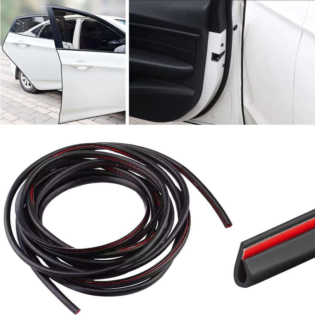 CTRICALVER Car Door Edge Protector, 5M Car Edge Trim Seal Protector U Shaped Car