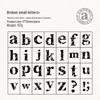 Retro Wooden English Letter Stamp for Handcrafted Decoration and Material Symbol Engraving