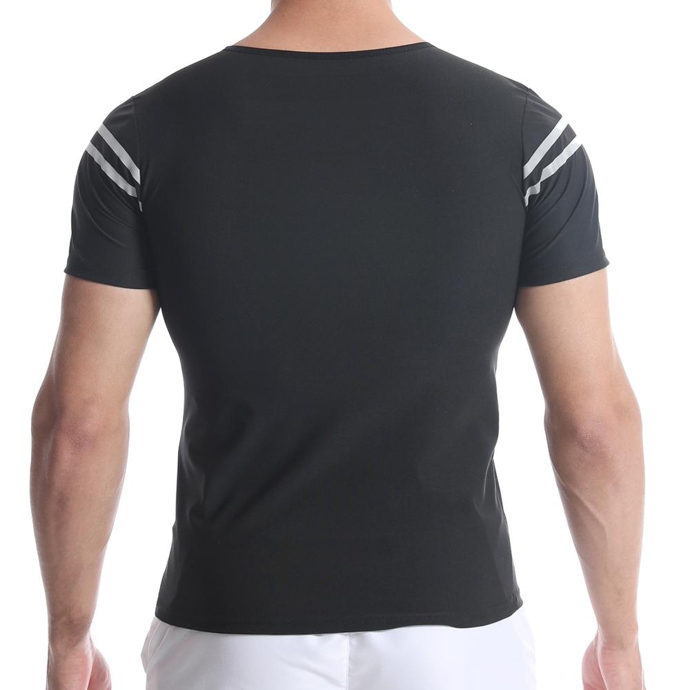 Мужской тренажер для талии Рубашка для сауны Пот Жилет Фитнес Формирователь тела для похудения Тренировочные майки Корректирующее белье Толстовка для упражнений в тренажерном зале Термобелье Костюм для сауны