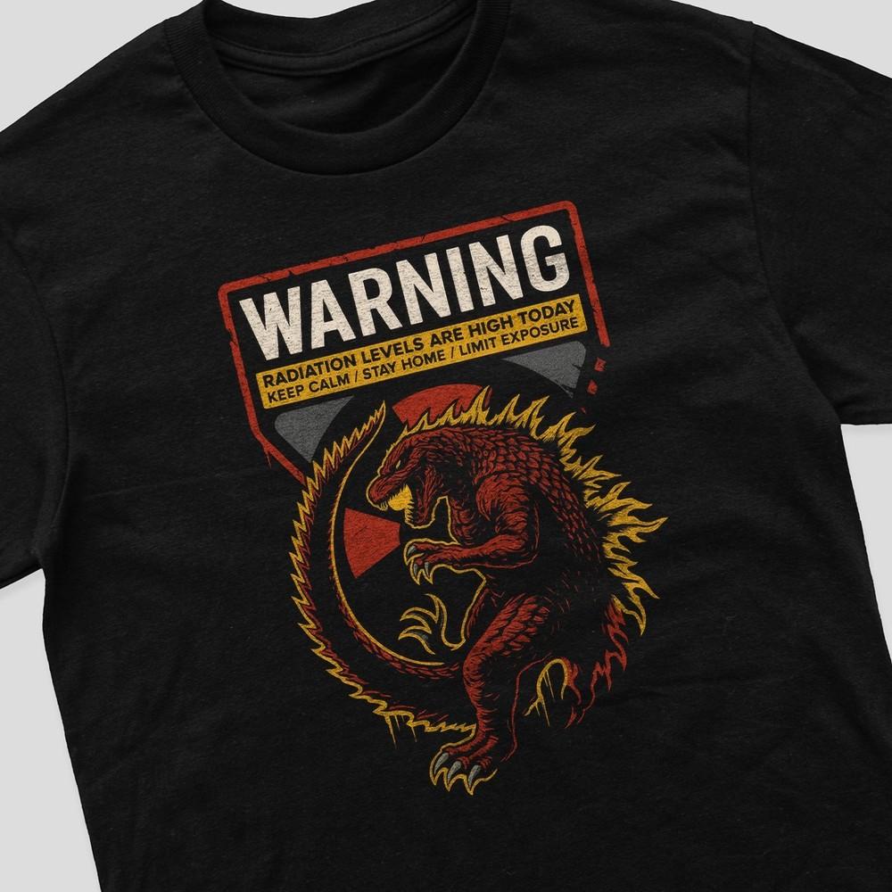 Винтажная Ретро Футболка Годзилла Токио Мерч Подарок для Мужчин Кинофанатов