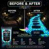 2026 Colorful Glow-in-the-Dark Garden Stones Night Guide Luminous Pebbles Rainbow Glow In The Dark Stepping Rocks Outdoor