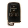 Kinotaka TPU Smart Key Case for Toyota Cars, 4 Buttons, Double Sided Slide Type,