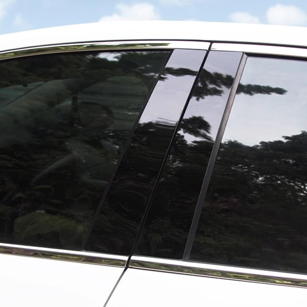 Для BYD Sealion 7 EV DMI Стойки кузова Накладки на стойки дверей Накладки на средние стойки Дверные накладки Аксессуары для отделки Накладки на стойки BC Защитные от царапин наклейки 2024 2025
