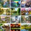 5D DIY Diamond Painting Landscape Kit Full Diamond Embroidery Landscape Mosaic Picture Rhinestone Home Decoration
