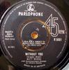 7inch Record MATT MONRO - Without You R5251 Parlophone 1965 UK Pop Used