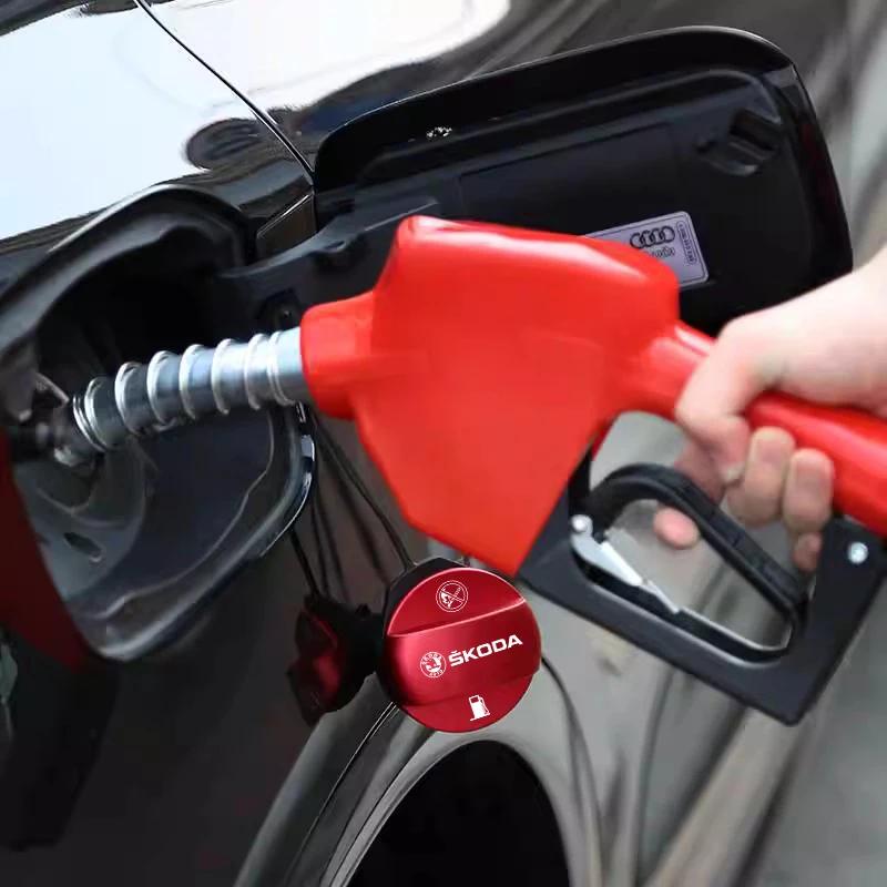 2025 New Car Fuel Filler Door Cover Fuel Tank Gas Caps Accessories For Skoda Octavia Kodiaq Enyaq iV Kamiq Scala Superb Fabia Ra