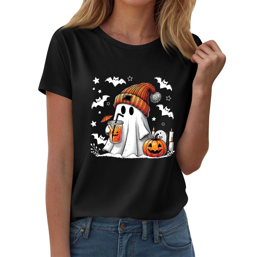 Женские футболки, Женские топы с коротким рукавом, Летняя мода, Повседневные стильные футболки с круглым вырезом, Туники