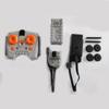 Power MOC Building Block Accessories: Compatible Lego Train Motor, Track, Pulley, Base Plate, and Lithium Battery Set