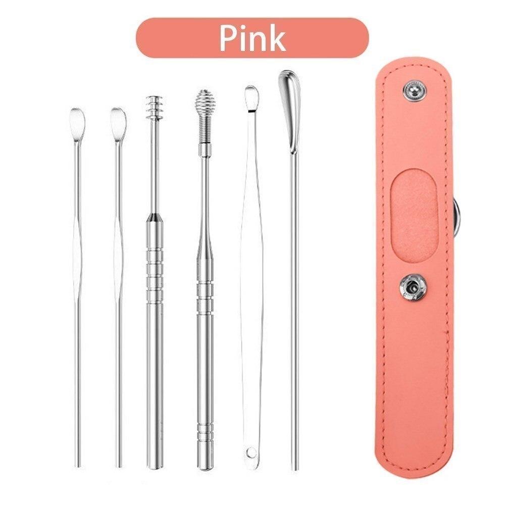 Stainless Steel Ear Wax Remover Ear Cleaner Set Ear Pick Ear Wax Removal Tool