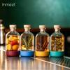 Inmeet Bar Профессиональный набор из 2 стеклянных бутылок для погружения, многоцелевая бутылка с пробкой для вина, сока, масла, для домашнего использования