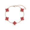 Fashion Titanium Steel Four-leaf Clover Bracelet Simple High-end Does Not Fade Five Shells Four-leaf Clover Bracelet