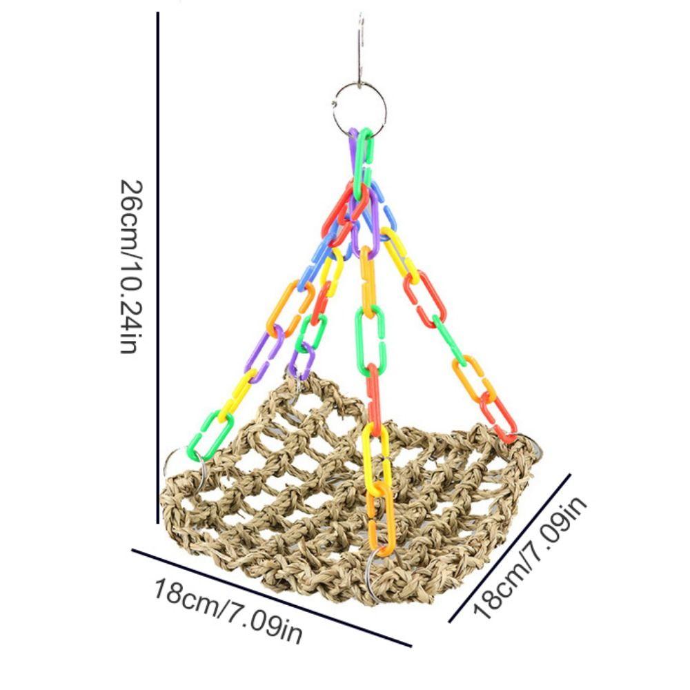 Bite resistant for Parakeets Bird Perch Bird Hanging Bed Parrot Hammock Parrot Swing Toys