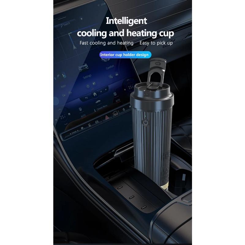 Контроль температуры, 12 В, интеллектуальная чашка для охлаждения и нагрева, нагрев из нержавеющей стали, умная чашка для путешествий