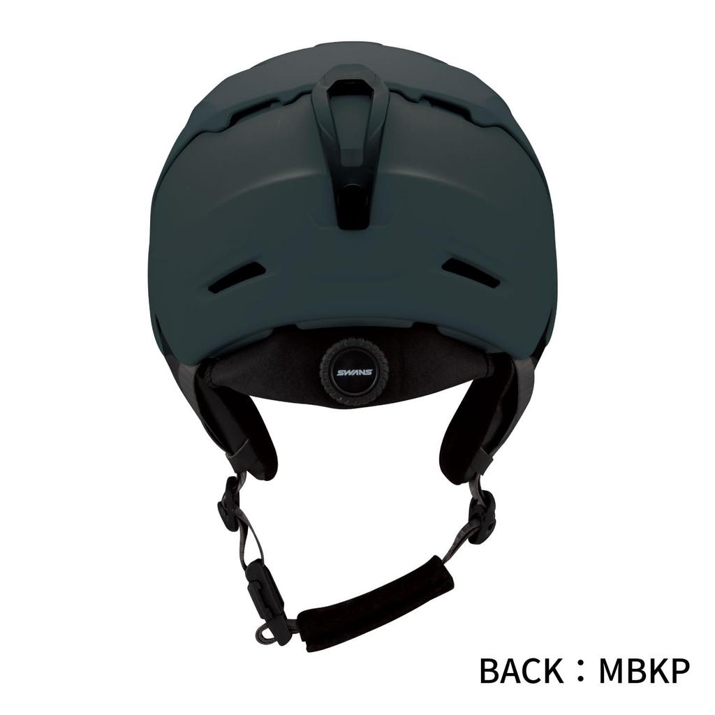 SWANS P2 MBKP Adult Matte Size L Hybrid Lightweight HSF-231 Ski/Snowboard Helmet, Black, (58cm-62cm), Men's/Women's, Construction,
