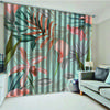 Tropical Leaf Flower Relievo Rose Free ShippingWindow Curtain For Kids Bedroom Living Room Bathroom Kicthen Door Hall Home Decor