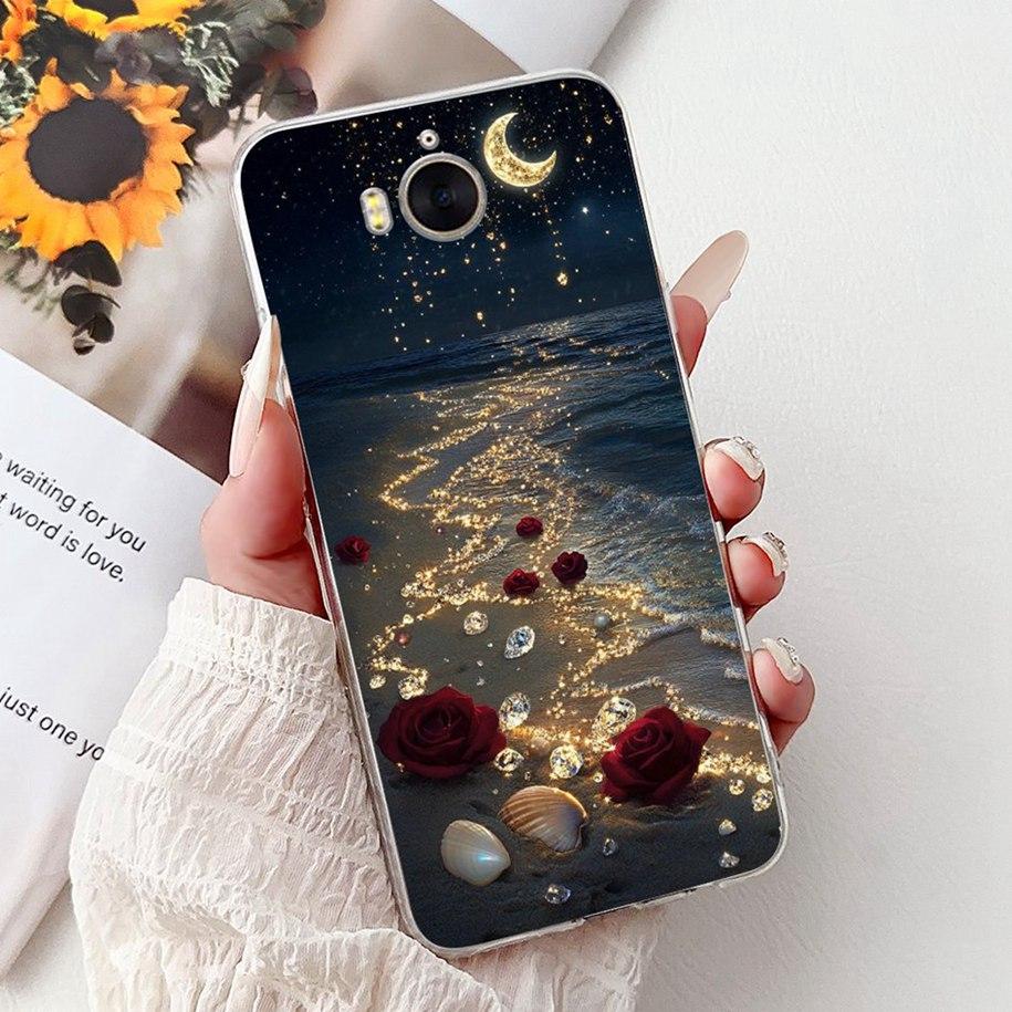 Для Huawei Y5 Y6 2017 Чехол MYA-L23 MYA-L22 MYA-L03 Силиконовый Чехол Роскошный Расписной Мягкий Силиконовый Защитник Для Huawei Y3 2017 Capa