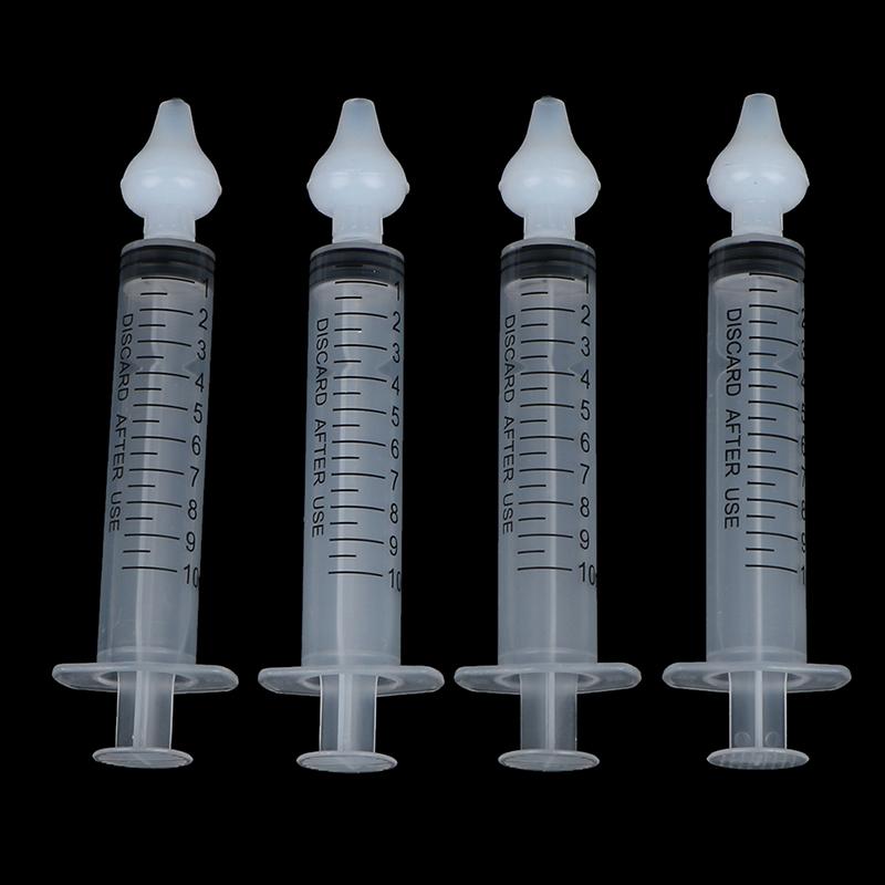 4Pcs 10Ml Baby Care Nose Clean Needle Tube Infant Nasal Cleaner Nasal Washer
